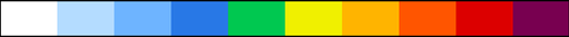 Rainfall colour scale, 0 to 700 mm.